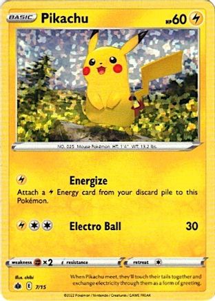 Pikachu - 7/15 - Holofoil