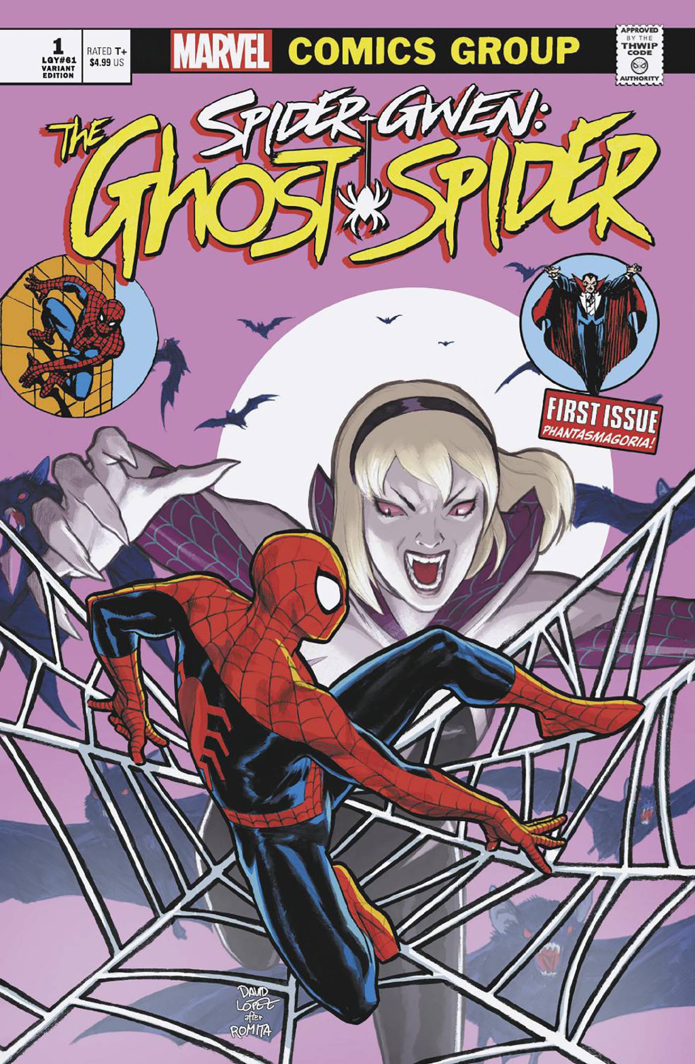 SPIDER-GWEN THE GHOST-SPIDER #1 DAVID LOPEZ VAMPIRE VAR - Geeked Out Goods
