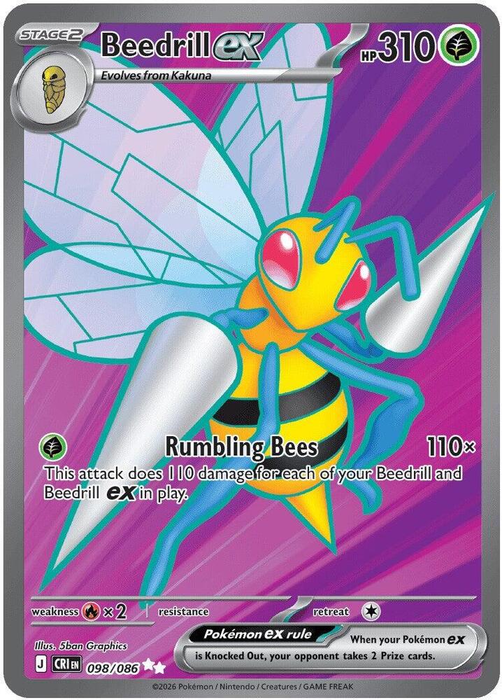 Beedrill ex - 098/086 Holofoil