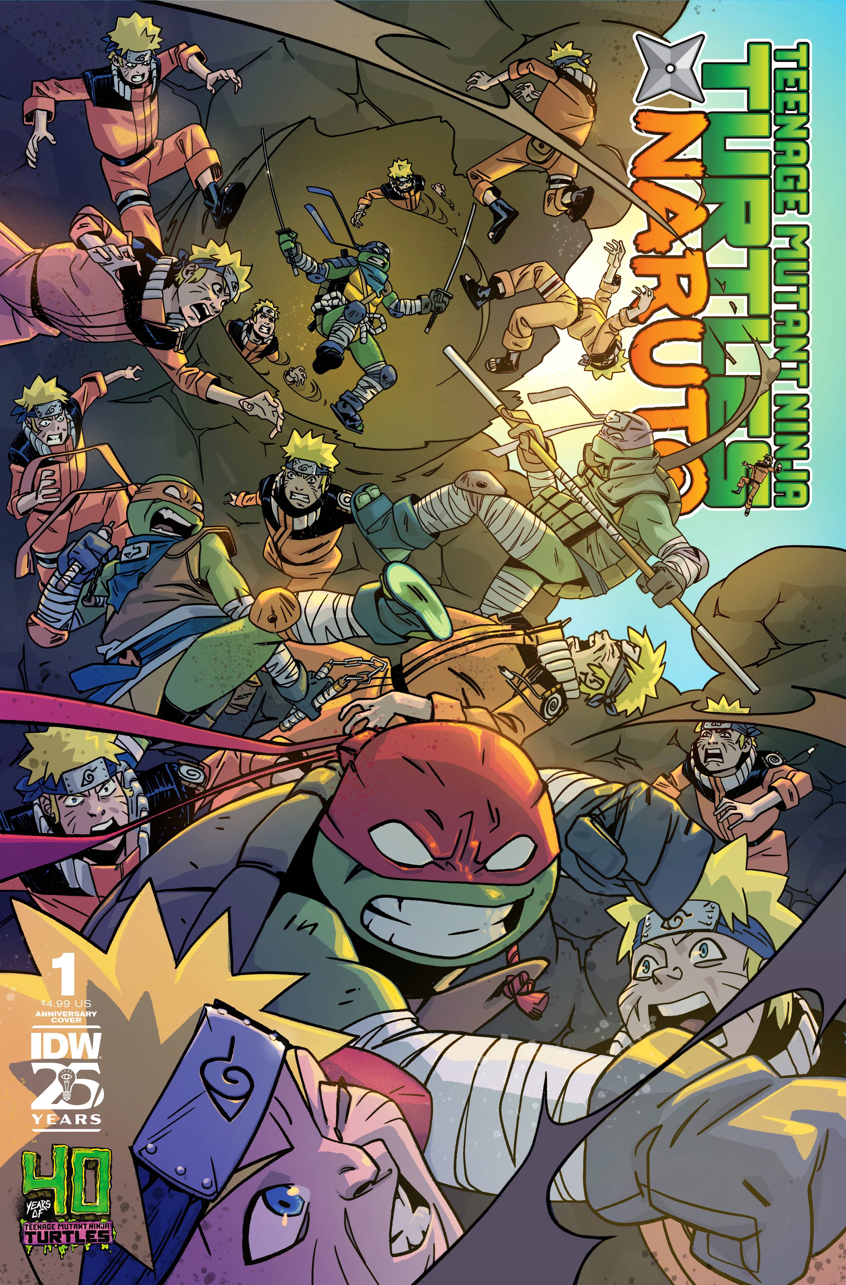TEENAGE MUTANT NINJA TURTLES X NARUTO #1 40TH ANNIV DUNCAN - Geeked Out Goods