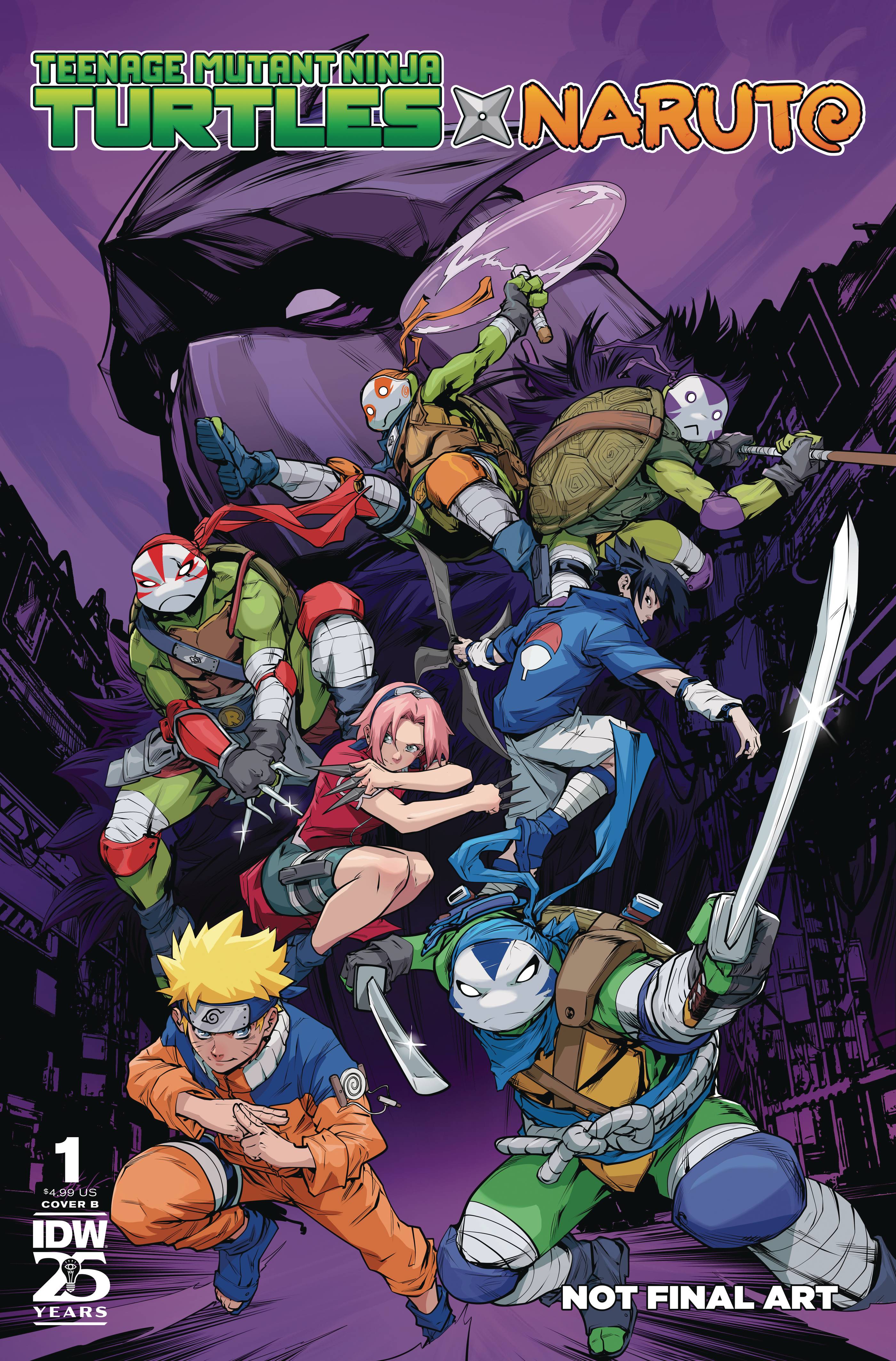 TEENAGE MUTANT NINJA TURTLES X NARUTO #1 CVR B PRASETYA - Geeked Out Goods