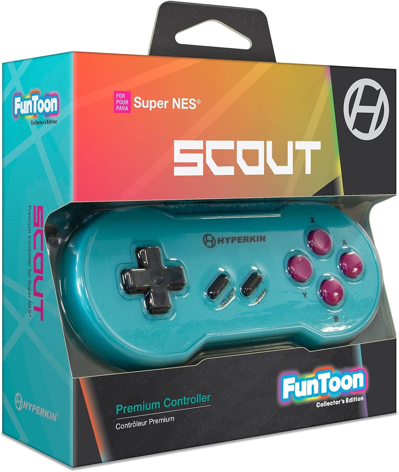 HYPER BEACH SCOUT PREMIUM WIRED SNES CONTROLLER - Geeked Out Goods