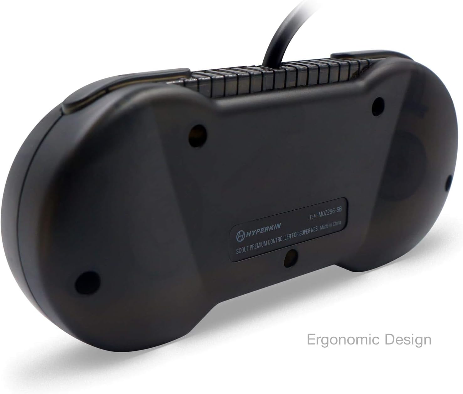 SPACE BLACK SCOUT PREMIUM WIRED SNES CONTROLLER - Geeked Out Goods