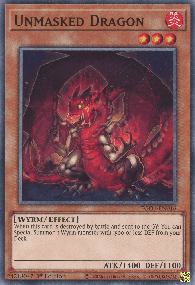 Unmasked Dragon - NM Common King Gaming