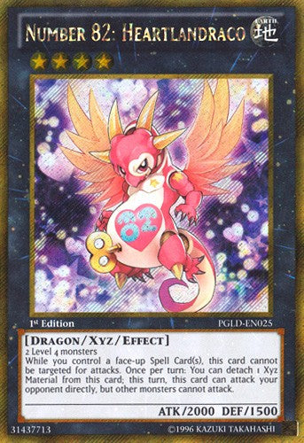 Number 82: Heartlandraco - Gold Secret Rare - Yu-Gi-Oh - King Gaming