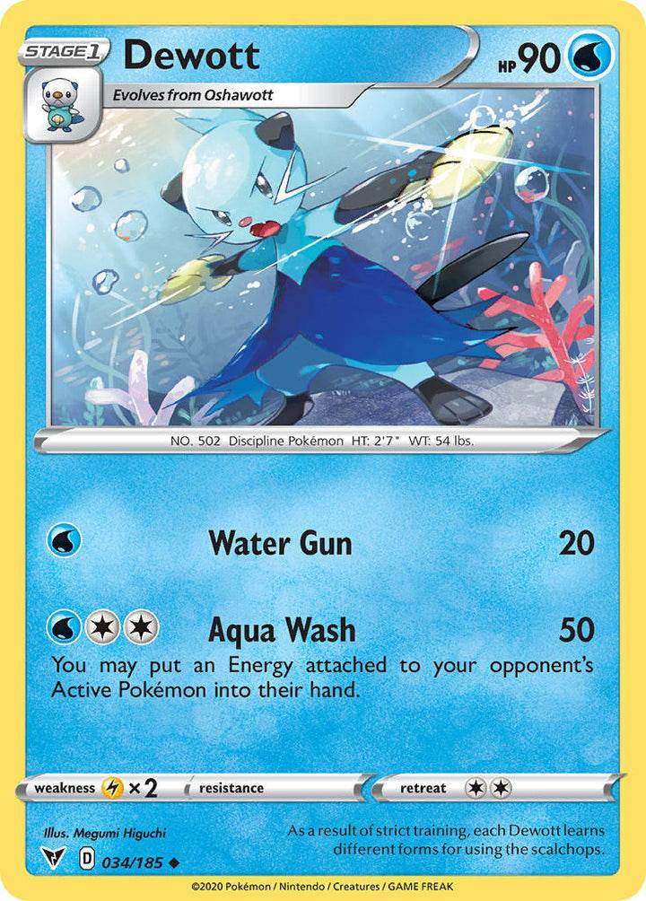 Dewott - 34/185 - NM Uncommon King Gaming