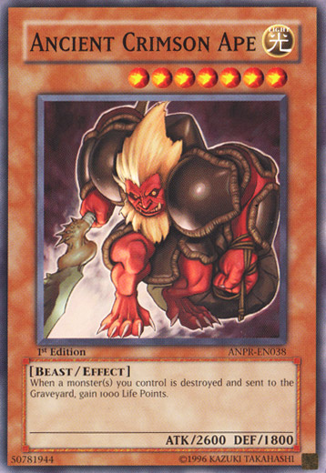 Ancient Crimson Ape - Common - Yu-Gi-Oh King Gaming
