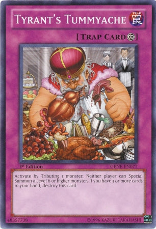 Tyrant's Tummyache - Common - Yu-Gi-Oh King Gaming