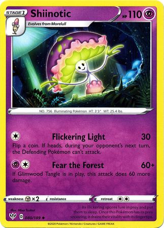 Shiinotic - 80/189 - King Gaming - Pokmon - Multiple conditions available! Shiinotic - 80/189 - King Gaming - Pokmon - Multiple conditions available!