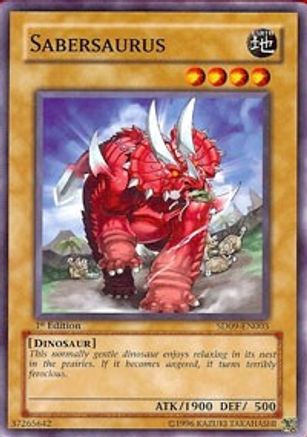 Sabersaurus - Common - Yu-Gi-Oh King Gaming