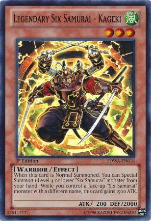 Legendary Six Samurai - Kageki - Super Rare