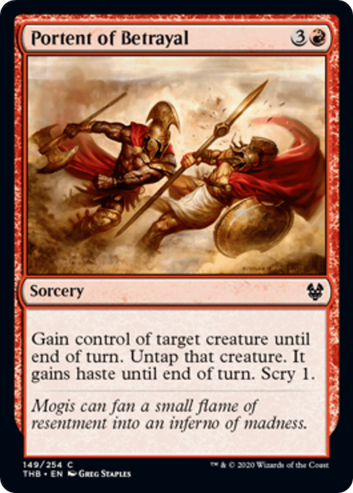 Portent of Betrayal - NM - C #149 King Gaming