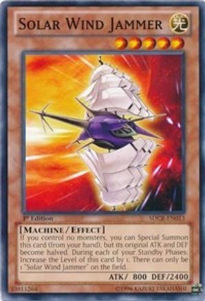 Solar Wind Jammer - Common - Yu-Gi-Oh King Gaming