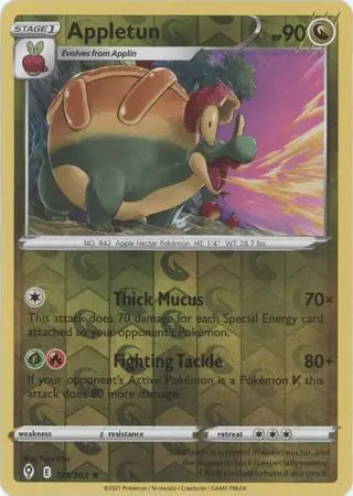 Appletun 121/203 - Rare - Reverse Holo King Gaming