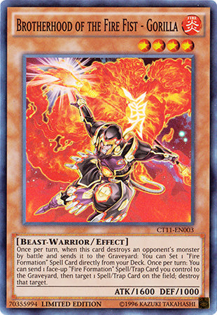 Brotherhood of The Fire Fist - Gorilla - Super Rare