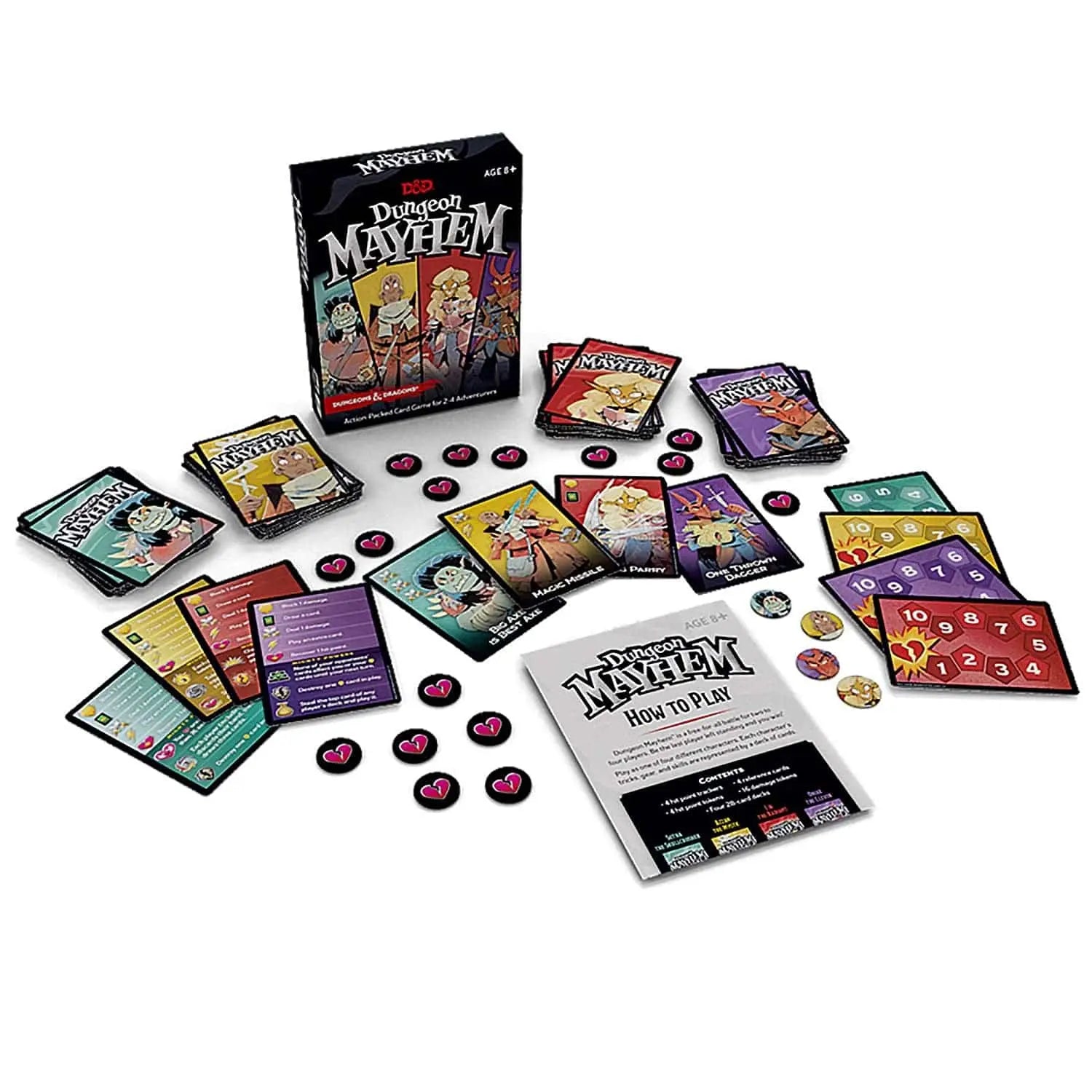 Dungeon Mayhem | Dungeons & Dragons Card Game | 24 Players, 120 Cards King Gaming
