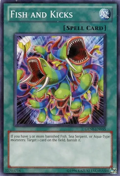 Fish And Kicks - Common - Yu-Gi-Oh King Gaming