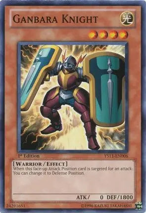 Ganbara Knight - Common - Yu-Gi-Oh King Gaming
