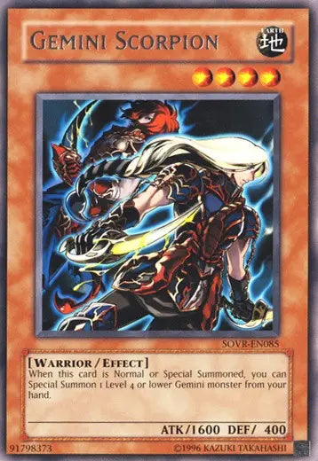 Gemini Scorpion - Rare - Yu-Gi-Oh King Gaming