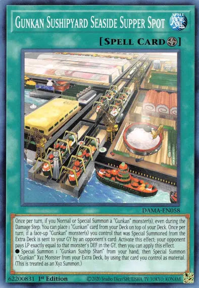 Gunkan Sushipyard Seaside Supper Spot - Common - Yu-Gi-Oh King Gaming