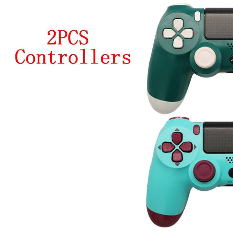 2PCS Joystick PS4 Wireless Game Controller For Sony Controller Bluetooth Vibration Gamepad For PS4 Console King Gaming