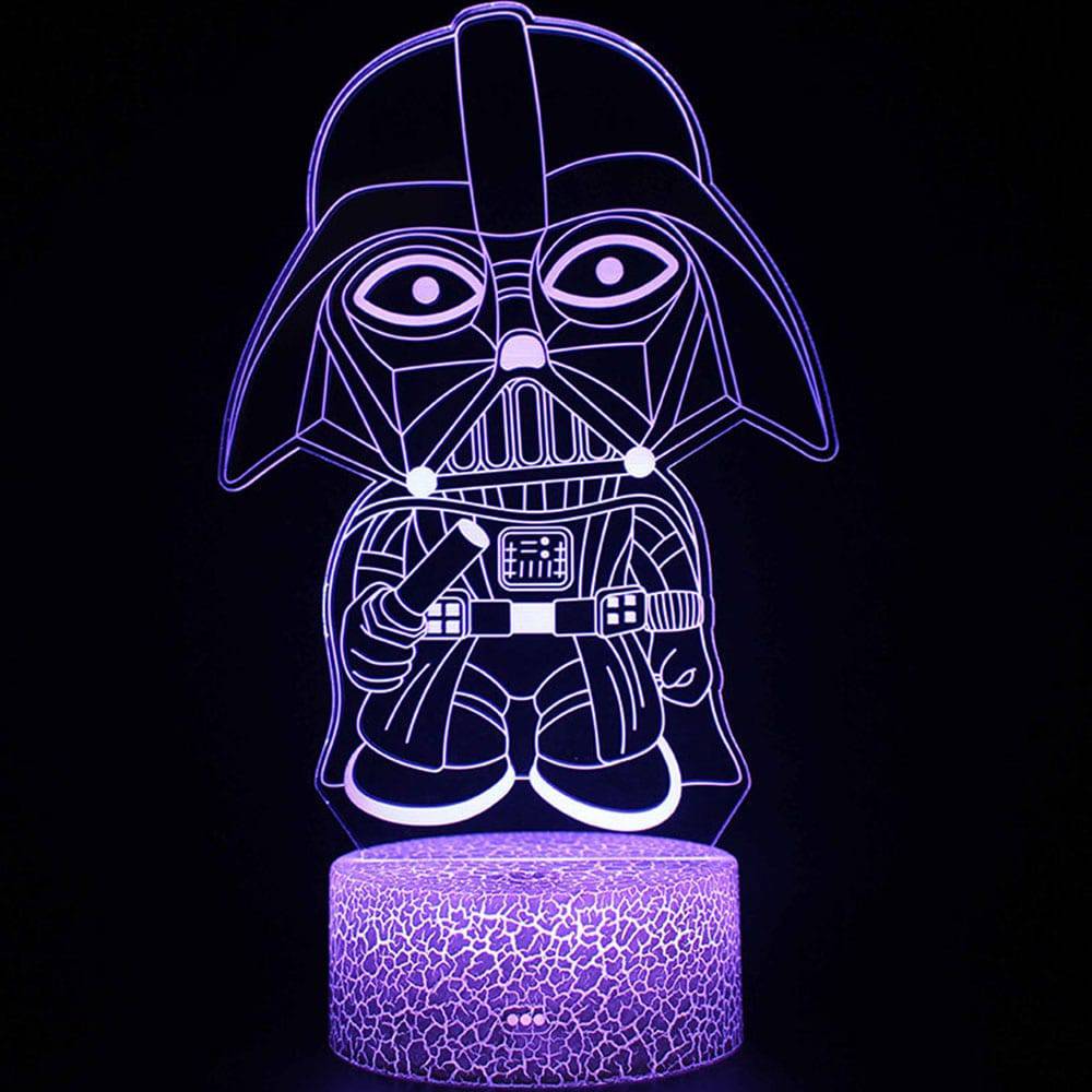 Star Wars Baby Yoda Figure 3D Illusion LED Nightlight Sleeping Light Model Anime Acrylic Action & Toy Fgures For Kid Xmas Gift King Gaming