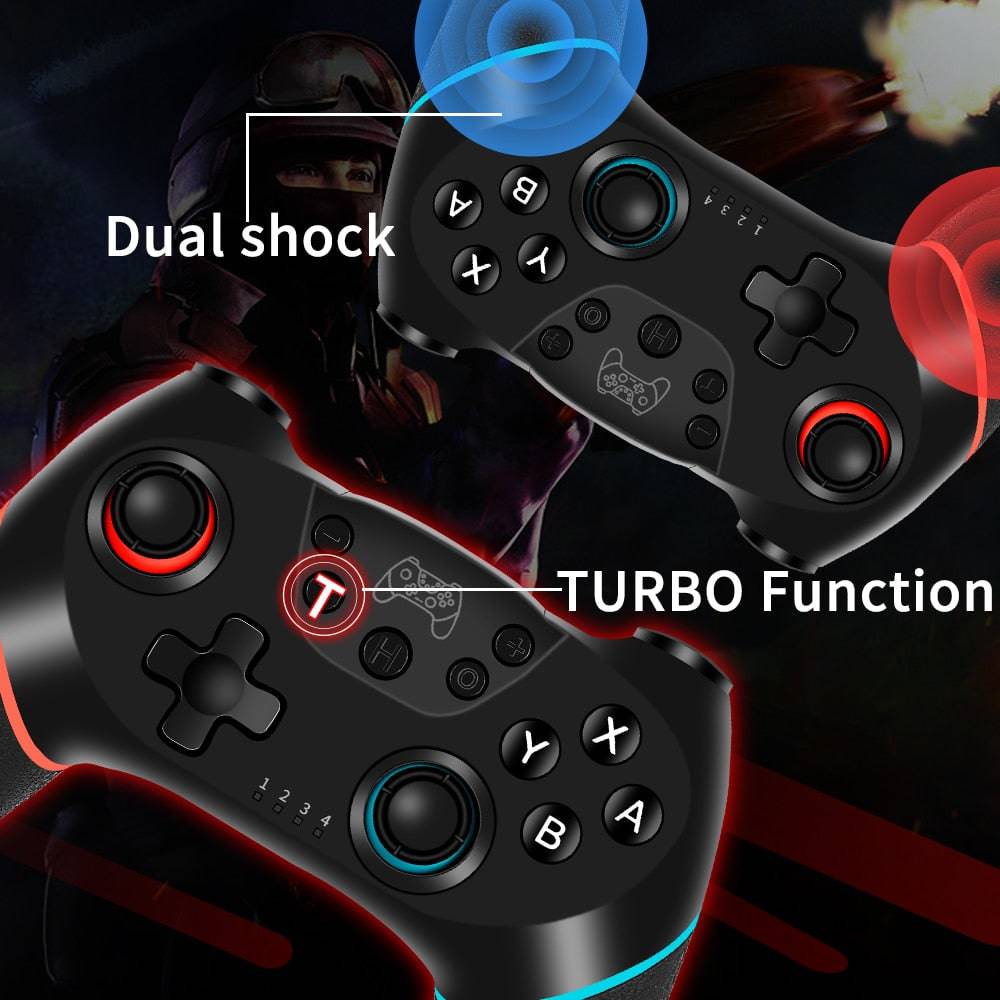 Bluetooth-compatible Pro Gamepad for N-Switch NS-Switch NS Switch Console Wireless Gamepad Video Game USB Joystick Control King Gaming