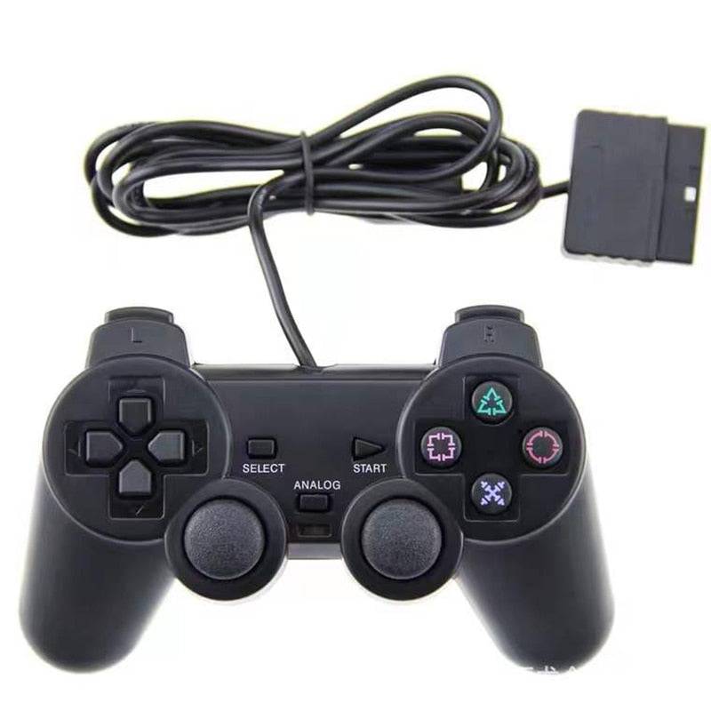 For Sony PS2 Game Controller Dual Vibration Digital Joypad Wired Connection Anti-slip Gamepad For Playstation 2 Gaming Console King Gaming