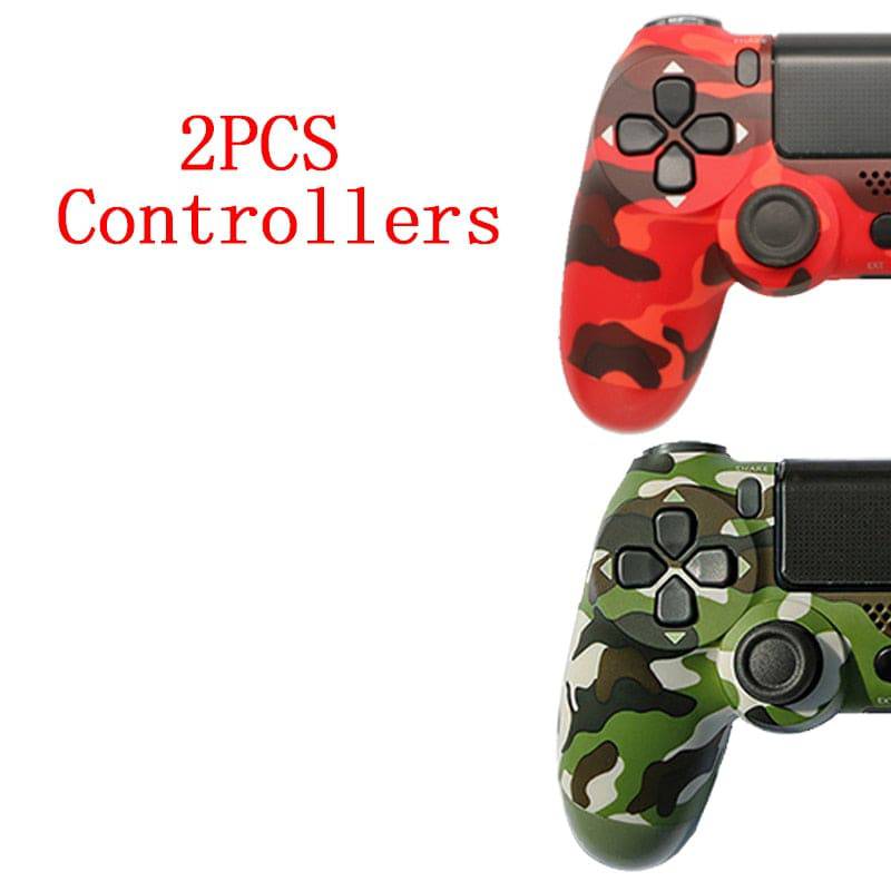 2PCS Joystick PS4 Wireless Game Controller For Sony Controller Bluetooth Vibration Gamepad For PS4 Console King Gaming