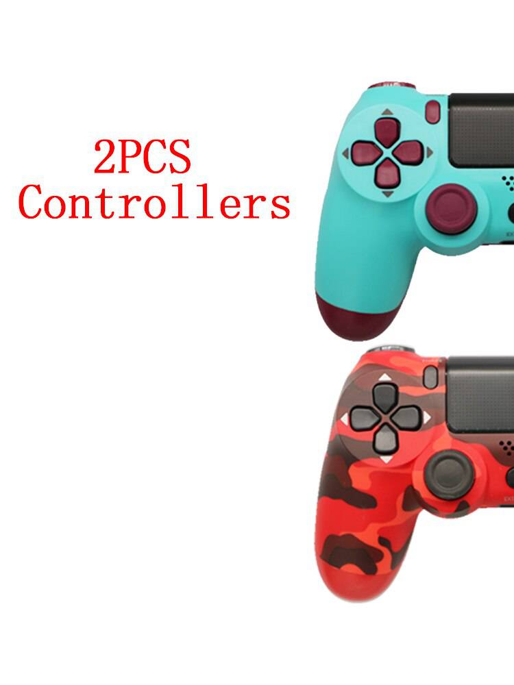 2PCS Joystick PS4 Wireless Game Controller For Sony Controller Bluetooth Vibration Gamepad For PS4 Console King Gaming