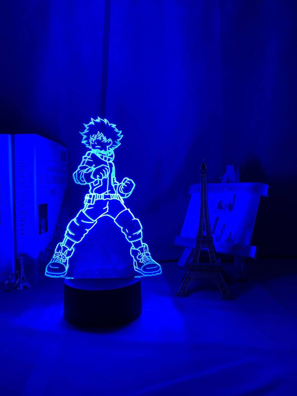 3D Lamp Izuku Midoriya Figure Kids Bedroom Nightlight Led Touch Sensor Room Lighting Anime My Hero Academia Gift Led Night Light King Gaming