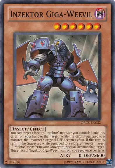 Inzektor Giga-Weevil - Common - Yu-Gi-Oh King Gaming