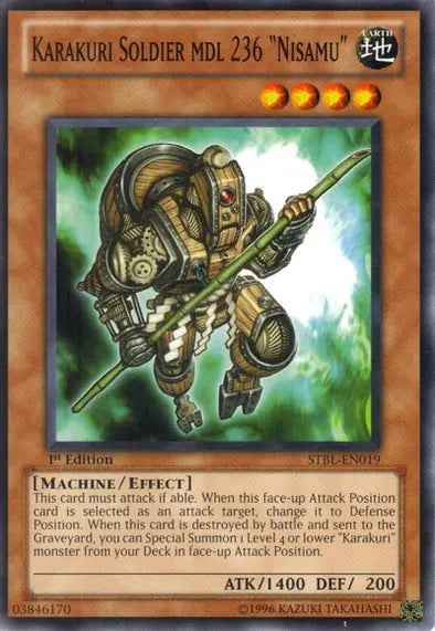 Karakuri Soldier MDL 236 "Nisamu" - Common - Yu-Gi-Oh King Gaming