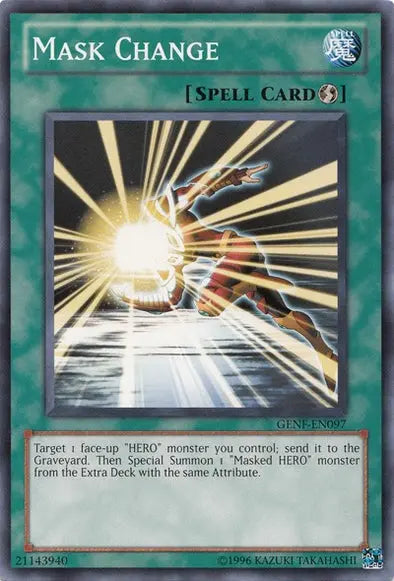 Mask Change - Common - Yu-Gi-Oh King Gaming