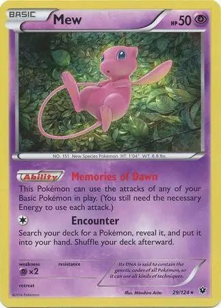 Mew - 29/124 - Halo Rare - King Gaming - Pokémon