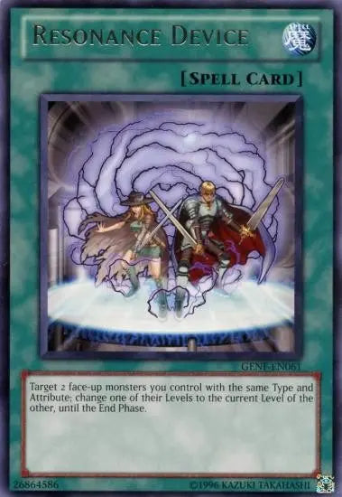 Resonance Device - Rare - Yu-Gi-Oh King Gaming