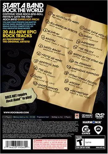 Rock Band Track Pack Volume 1 - PlayStation 2 King Gaming