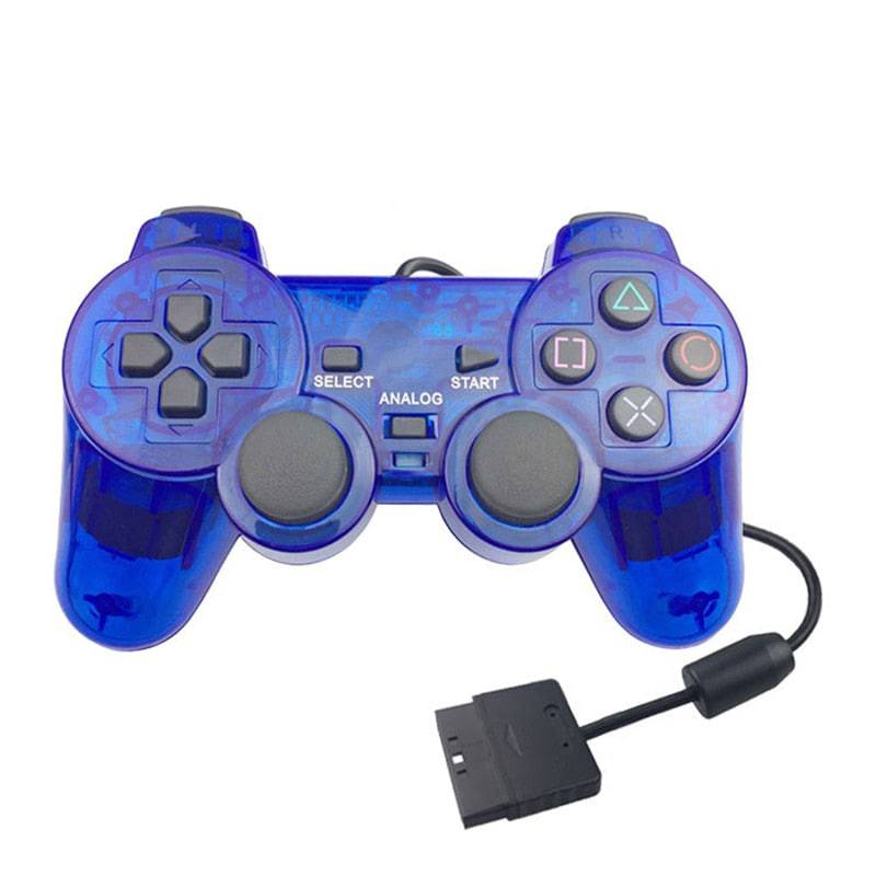 For Sony PS2 Game Controller Dual Vibration Digital Joypad Wired Connection Anti-slip Gamepad For Playstation 2 Gaming Console King Gaming