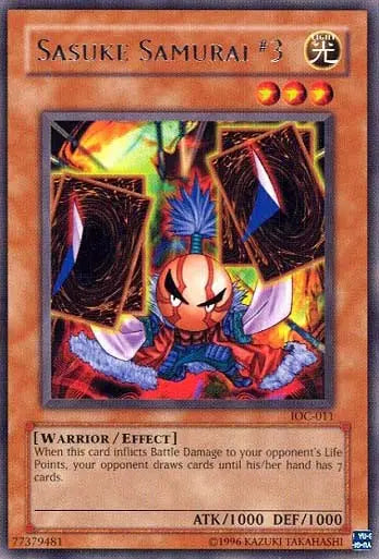 Sasuke Samurai #3 - Rare - Yu-Gi-Oh King Gaming