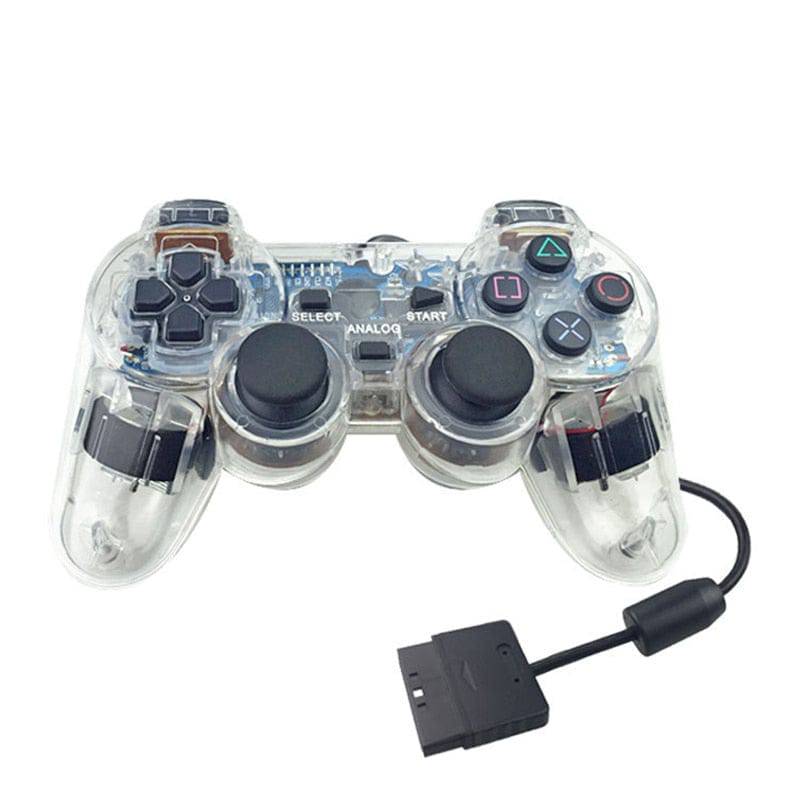 For Sony PS2 Game Controller Dual Vibration Digital Joypad Wired Connection Anti-slip Gamepad For Playstation 2 Gaming Console King Gaming