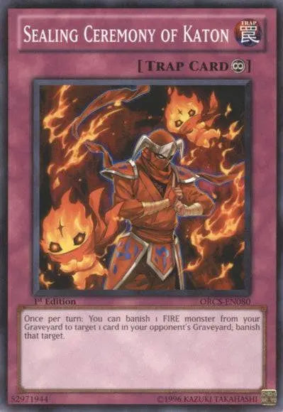 Sealing Ceremony Of Katon - Common - Yu-Gi-Oh King Gaming