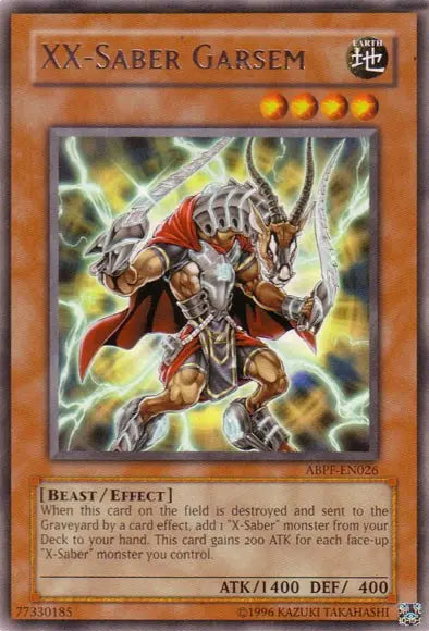 XX-Saber Garsem - Rare - Yu-Gi-Oh King Gaming