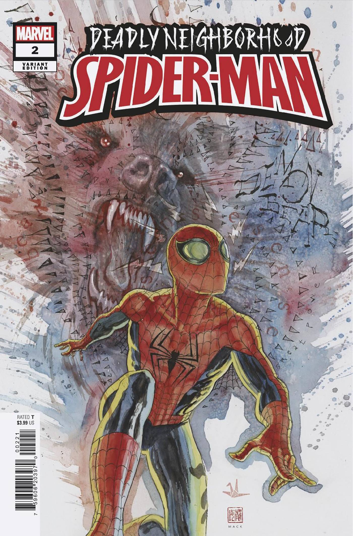 DEADLY NEIGHBORHOOD SPIDER-MAN #2 (OF 5) DAVID MACK VAR - King Gaming