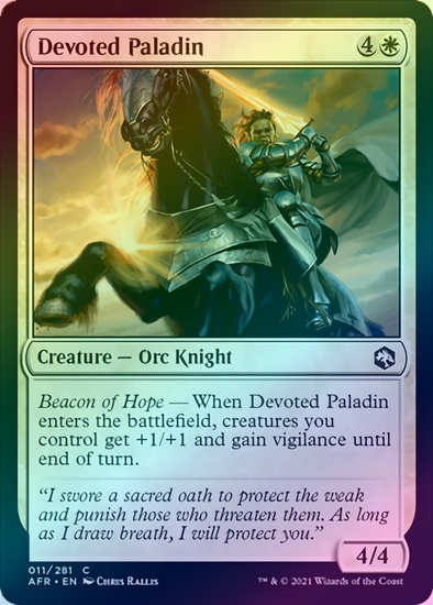 Devoted Paladin - #11 - Foil - King Gaming 