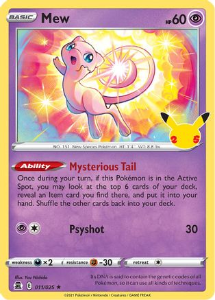 Mew - 11/25 - Holo Rare - King Gaming 