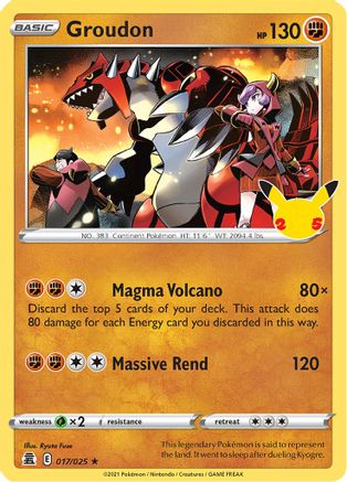 Groudon - 17/25 - Holo Rare - King Gaming 