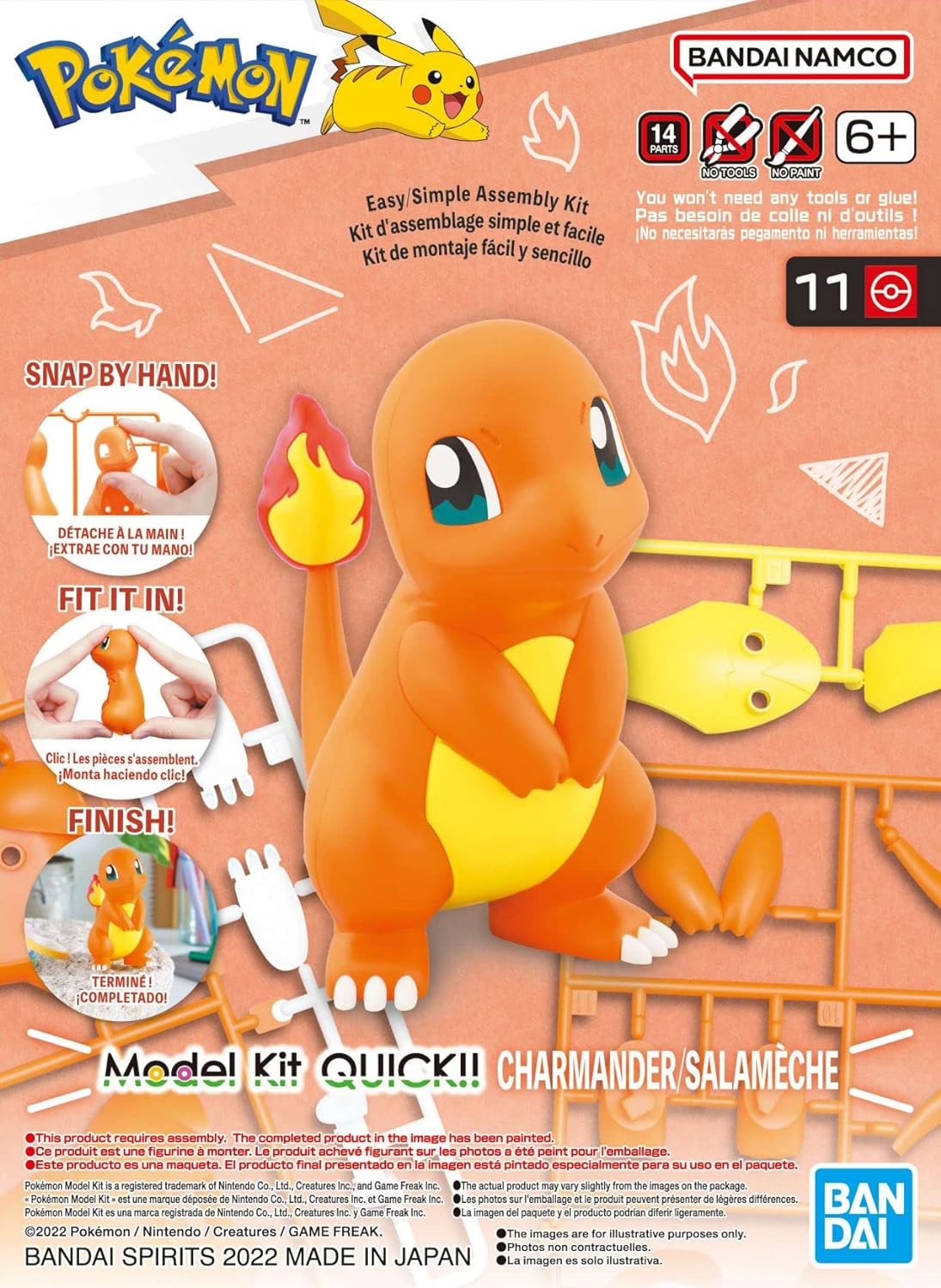 POKEMON 11 CHARMANDER MDL KIT - King Gaming 