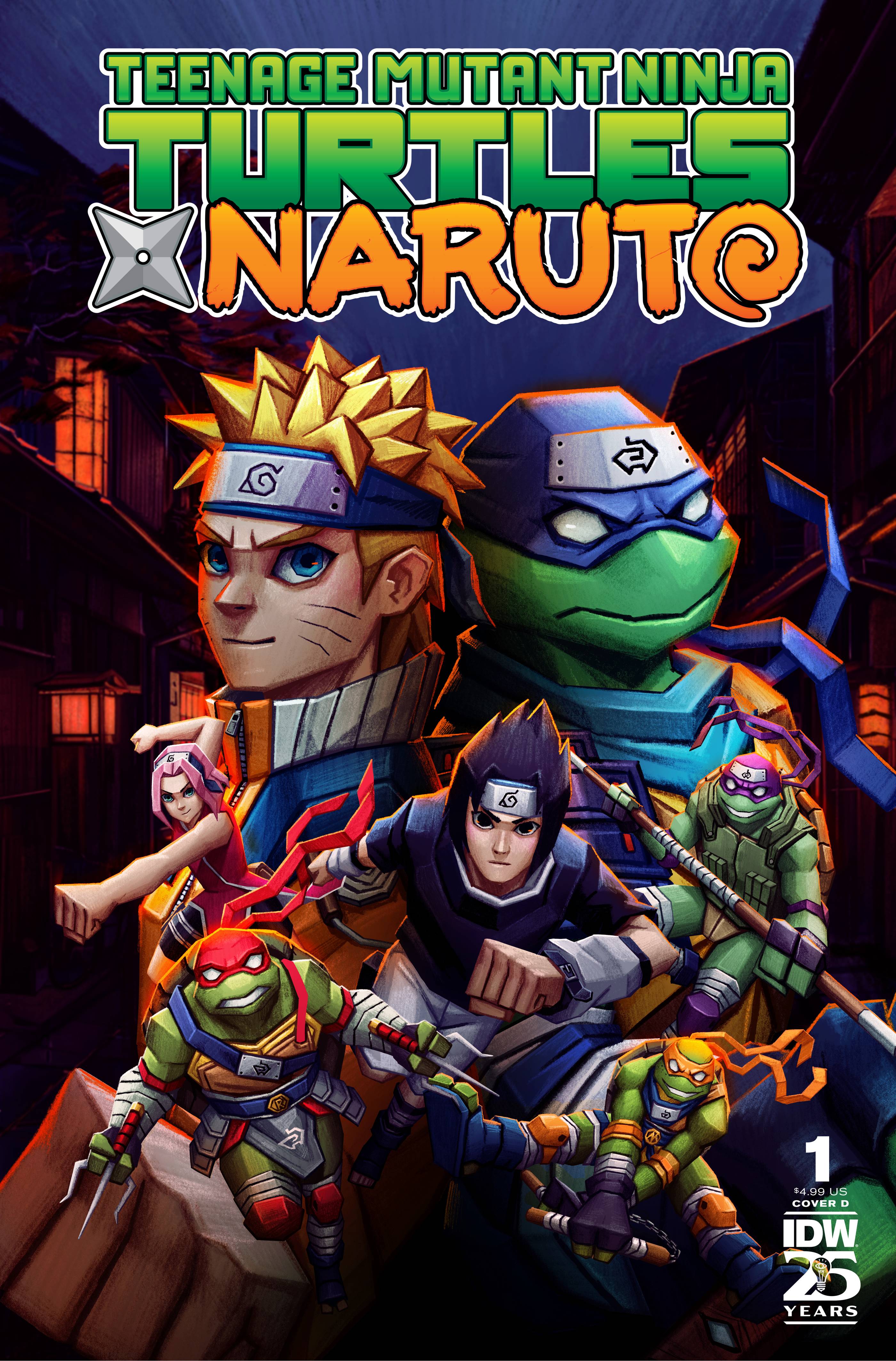 TEENAGE MUTANT NINJA TURTLES X NARUTO #1 CVR D MONCAYO - Geeked Out Goods
