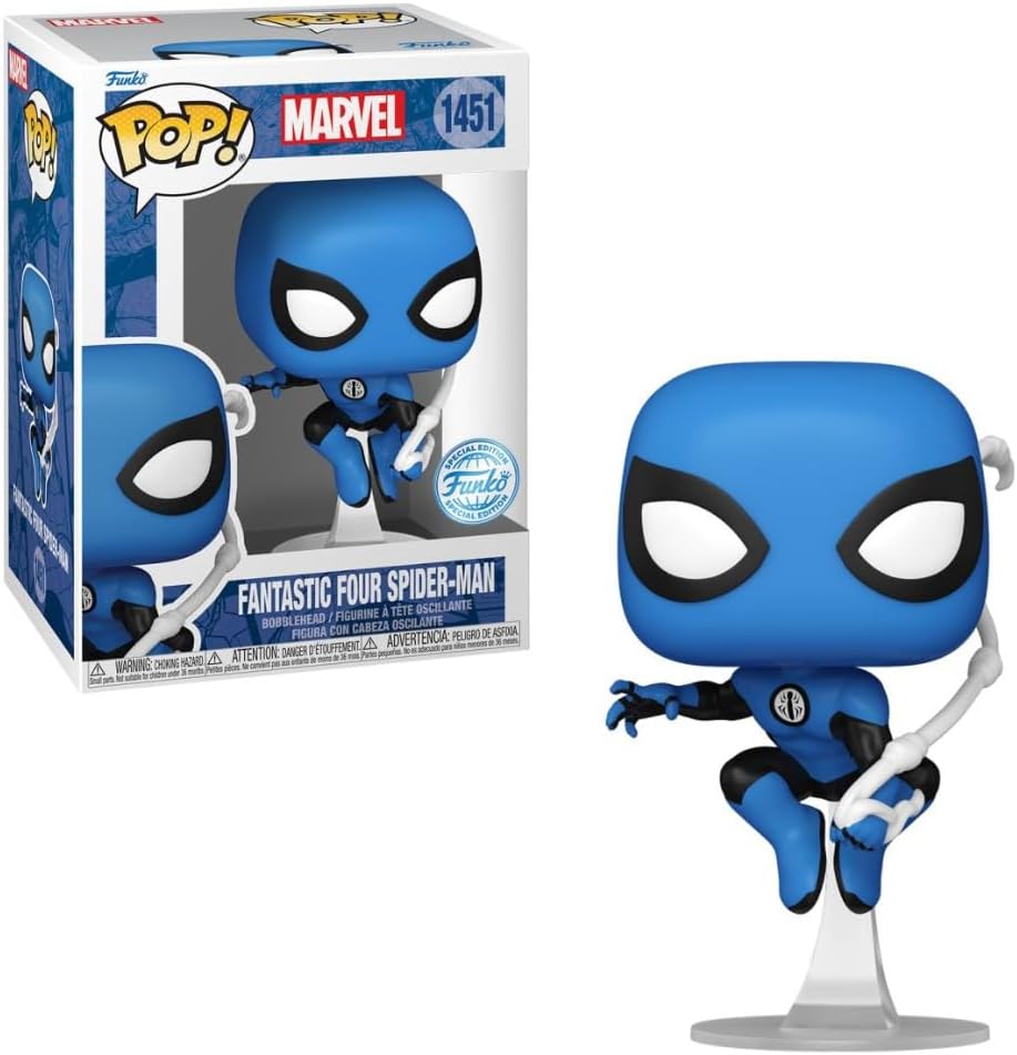 Funko Pop Marvel: The Fantastic Four - Spider-Man Blue Costume Exclusive - Geeked Out Goods