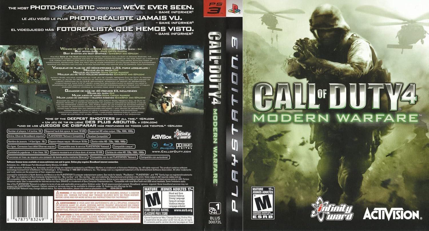 Call of Duty 4: Modern Warfare - Playstation 3